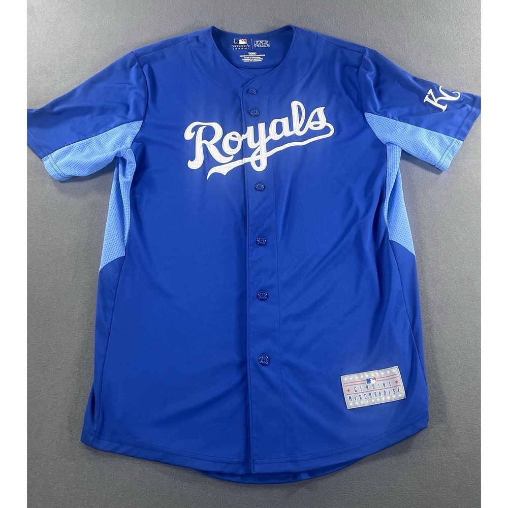 Genuine Merchandise TX3 Cool Blue Kansas City Royals Jersey Mens Medium MLB
